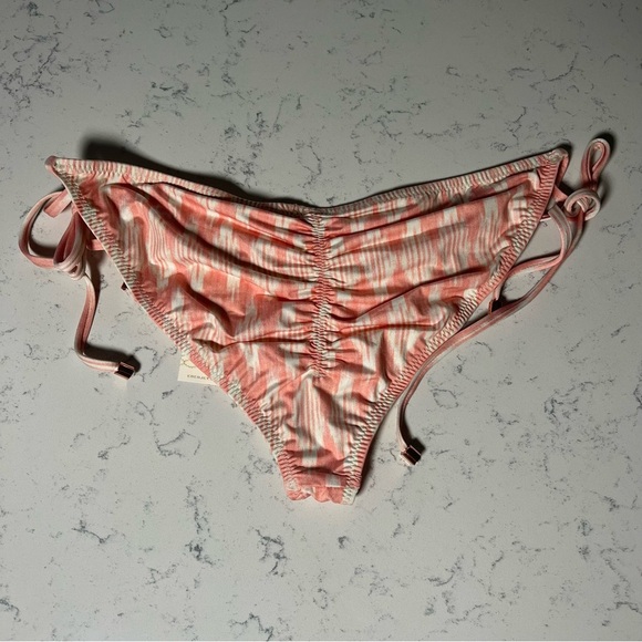 Eberjey NWT Pink Carmelita Mamey Gisele Top Kate Bottoms Striped Bikini Sz Large - Picture 7 of 8